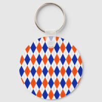 Padrão de Estilo de Diamante Laranja e Azul