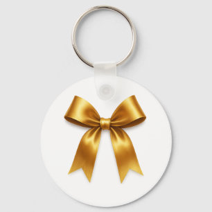Chaveiro Padrão de Fita Dourada — Luxo Minimalista Elegante