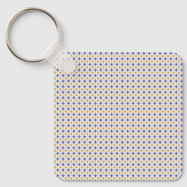 Chaveiro Padrão de Flor (Frente)