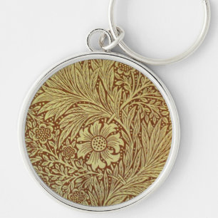 Chaveiro Padrão de Flor Antiga Marigold de William Morris