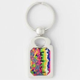 Chaveiro Padrão de flor brilhante