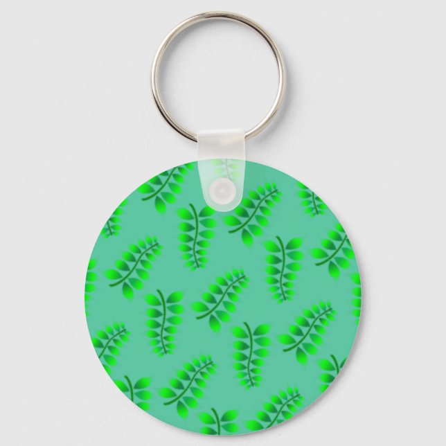 Chaveiro Padrão de Folhagem Patenteada (Frente)