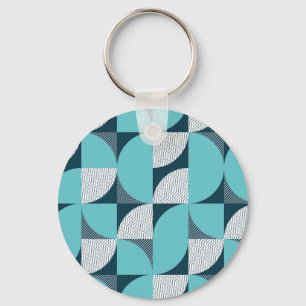 Chaveiro Padrão de forma geométrica criativa