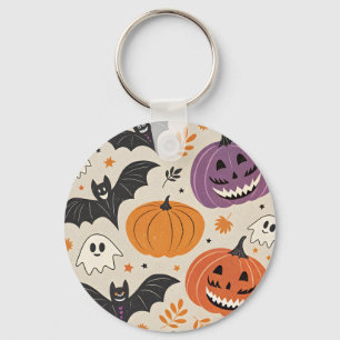 Chaveiro Padrão de Halloween e outono