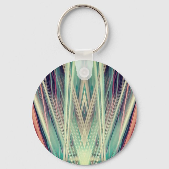Chaveiro padrão de holofotes Art Deco (Frente)