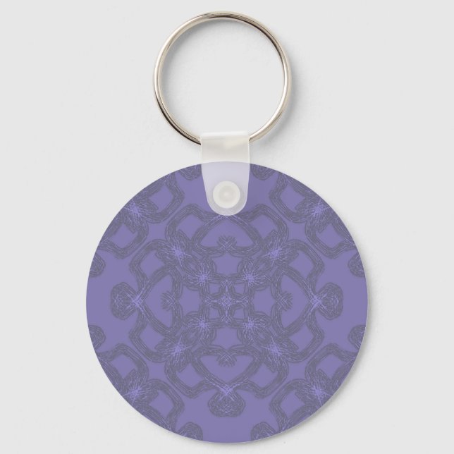Chaveiro padrão de lavanda (Frente)