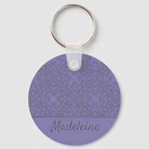 Chaveiro Padrão de lavanda personalizado