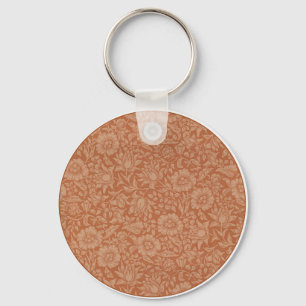 Chaveiro Padrão de Malva de William Morris: Floral Terracot