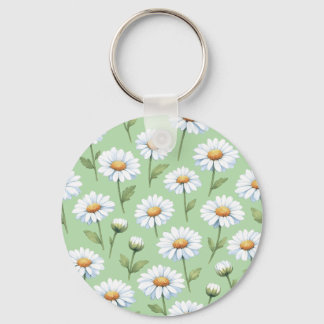 Chaveiro Padrão de margaridas da primavera