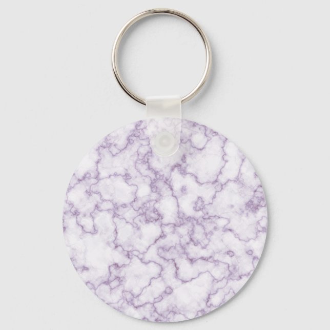 Chaveiro Padrão de Mármore Roxo (Frente)