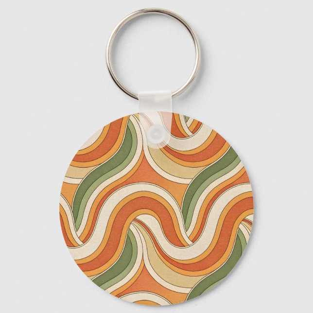 Chaveiro Padrão de ondas mágicas (Frente)