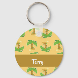 Chaveiro Padrão de palmeiras tropicais