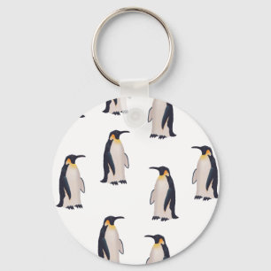 Chaveiro Padrão de pinguins bonitos