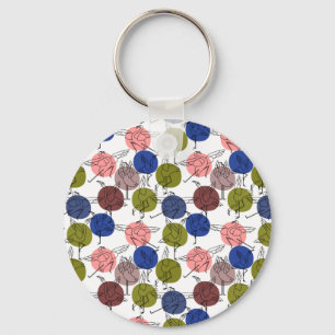 Chaveiro Padrão de poses de ioga   Padrão sem costura de io