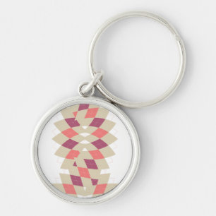Chaveiro Padrão de redemoinho de diamante