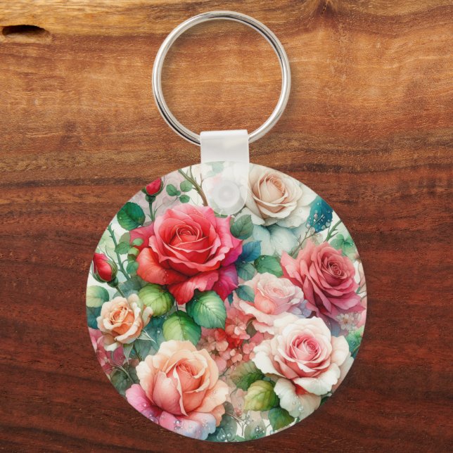 Chaveiro Padrão de Rosa Caprichosa (Verso)