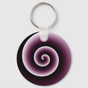 Chaveiro Padrão de Twirl Vermelho Na moda da Borgonha Conte