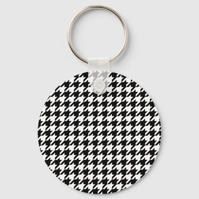 Chaveiro padrão de verificação de houndstooth (Frente)