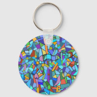 Padrão de vidro armazenado em azul