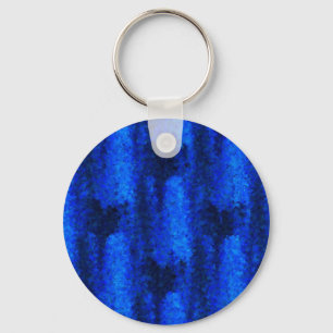 Chaveiro Padrão de Vidro Quebrado Azul