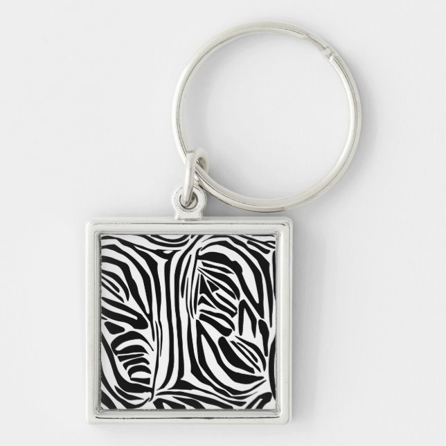 Chaveiro Padrão de zebra (Frente)