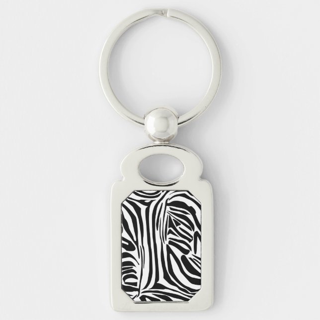 Chaveiro Padrão de zebra (Frente)