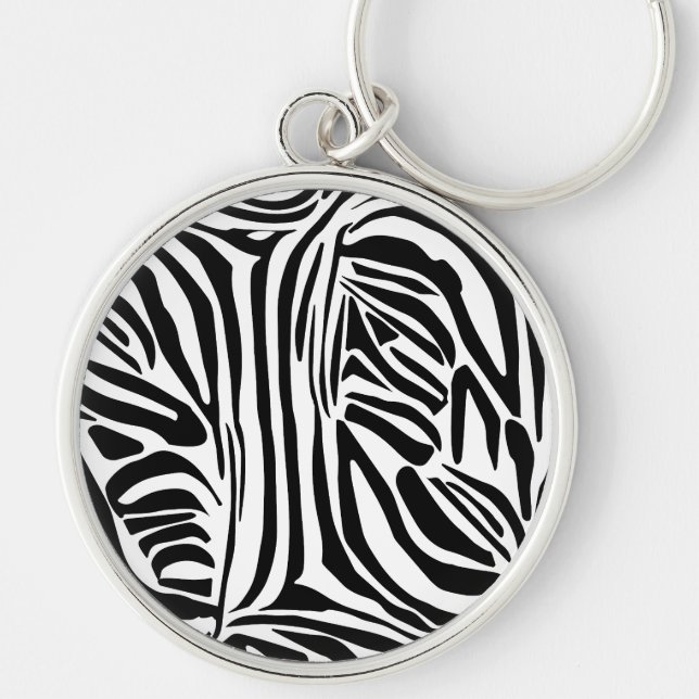 Chaveiro Padrão de zebra (Frente)