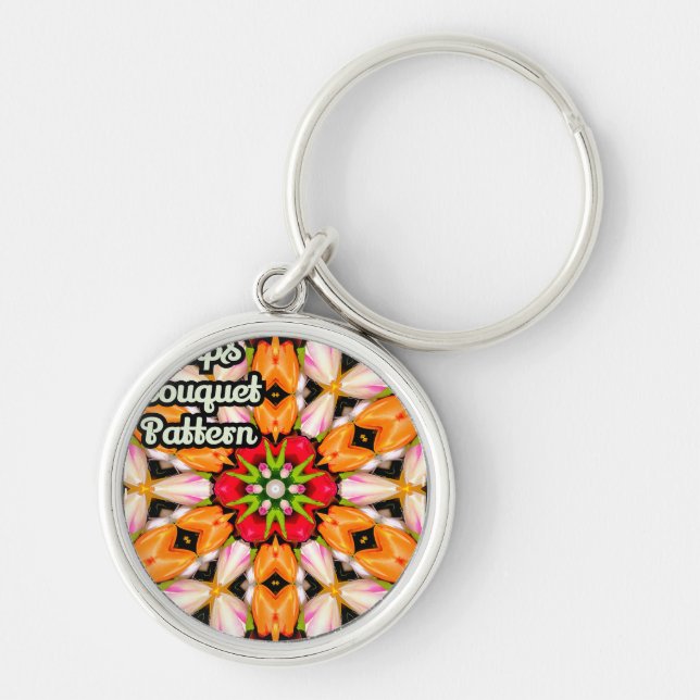 Chaveiro Padrão do Buquê Tulips (Frente)