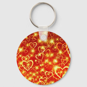 Chaveiro Padrão do coração do dia de os namorados-25022