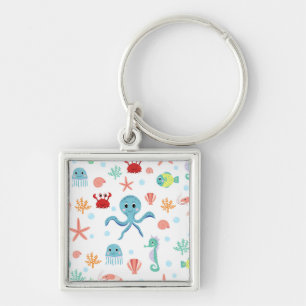 Chaveiro Padrão do mundo do mar