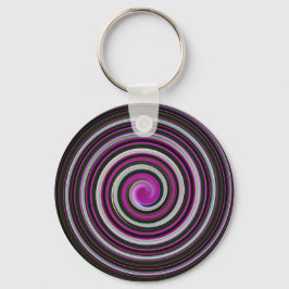 Chaveiro Padrão espiral roxo