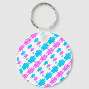 Chaveiro Padrão familiar de robôs giros