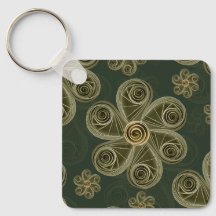 Padrão Floral de Bosque Quilled