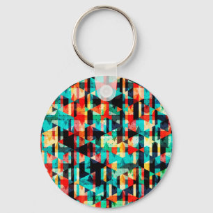 Chaveiro Padrão geométrico abstrato
