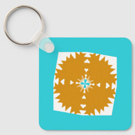 Chaveiro Padrão Multicolorido das Vibes do Sudoeste