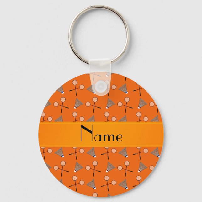 Chaveiro Padrão personalizado de símbolo laranja (Frente)