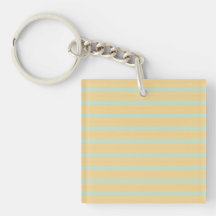 Padrão Retro Listrado de Verde Menta e Amarelo Pas