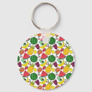 Chaveiro padrão uniforme de fruta padrão da superfície