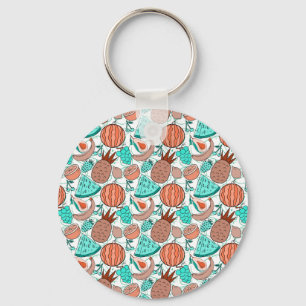Chaveiro padrão uniforme de fruta   padrão da superfície