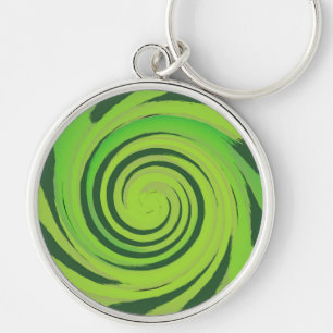 Chaveiro Padrão Verde do Twirl Me