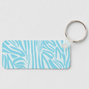 Chaveiro Padrão Zebra Azul