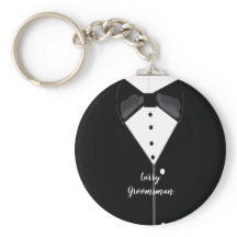 Padrinho de casamento personalizado de smoking pre