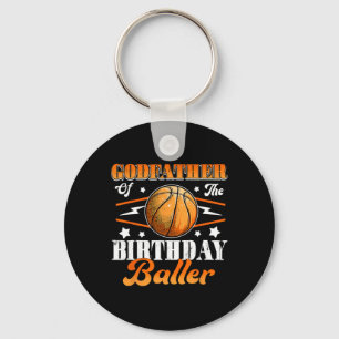 Chaveiro Padrinho Do Aniversário De Basquete