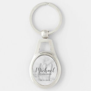 Chaveiro Padrinhos de casamento Personalizados de Script Mo