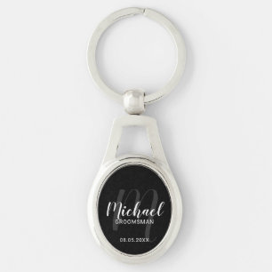 Chaveiro Padrinhos de casamento Personalizados de Script Mo