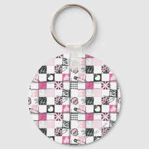 Chaveiro Padrões de Pinos e Skulls Supergirl