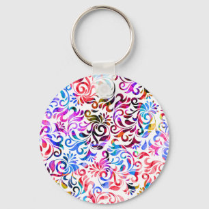 Chaveiro Padrões florais coloridos bonitos Cascas iPhone de