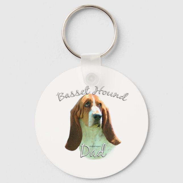 Chaveiro Pai 2 do Hound Basset (Frente)