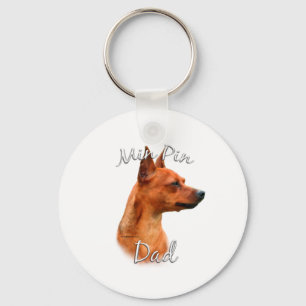Chaveiro Pai 2 Miniatura Pinscher (ferrugem)