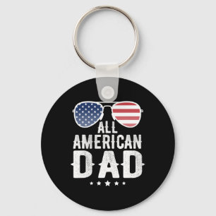 Chaveiro Pai Americano 4 De Julho Orgulho Patriótico Dos Eu